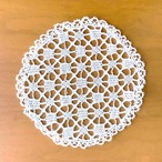 ドイリー　丸　フランスリネン　花びん敷き 12CLcw10-2