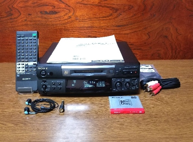 ミニディスクデッキ SONY MDS-S38 リモコン付き 完動品・動作保証  