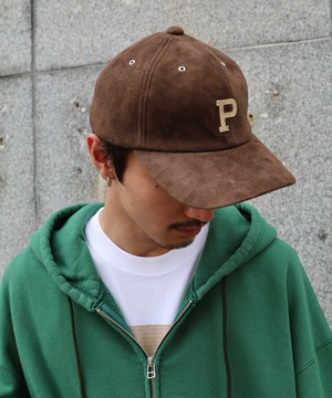 UNIVERSAL PRODUCTS. / 263-60903 LEATHER LOGO CAP (BROWN)