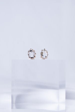 K10 Herkimer Diamond Earrings 10金ハーキマーダイヤモンドイヤリング