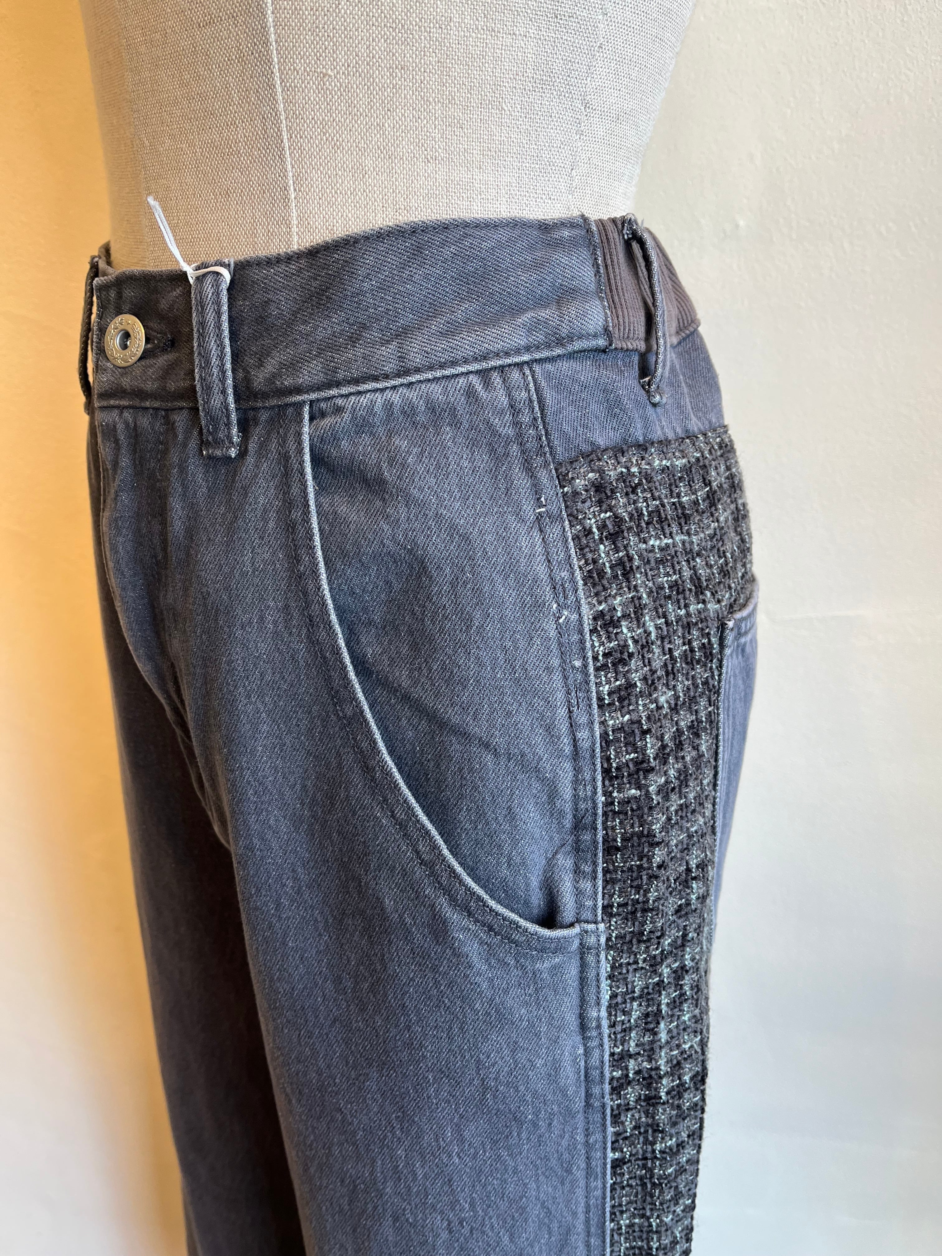 CYAN TOKYO / ツイードコンビワイドデニム | anouk