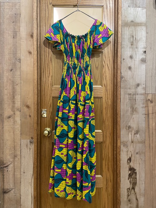 Vintage African batik dress   バティック ドレス【北口店】