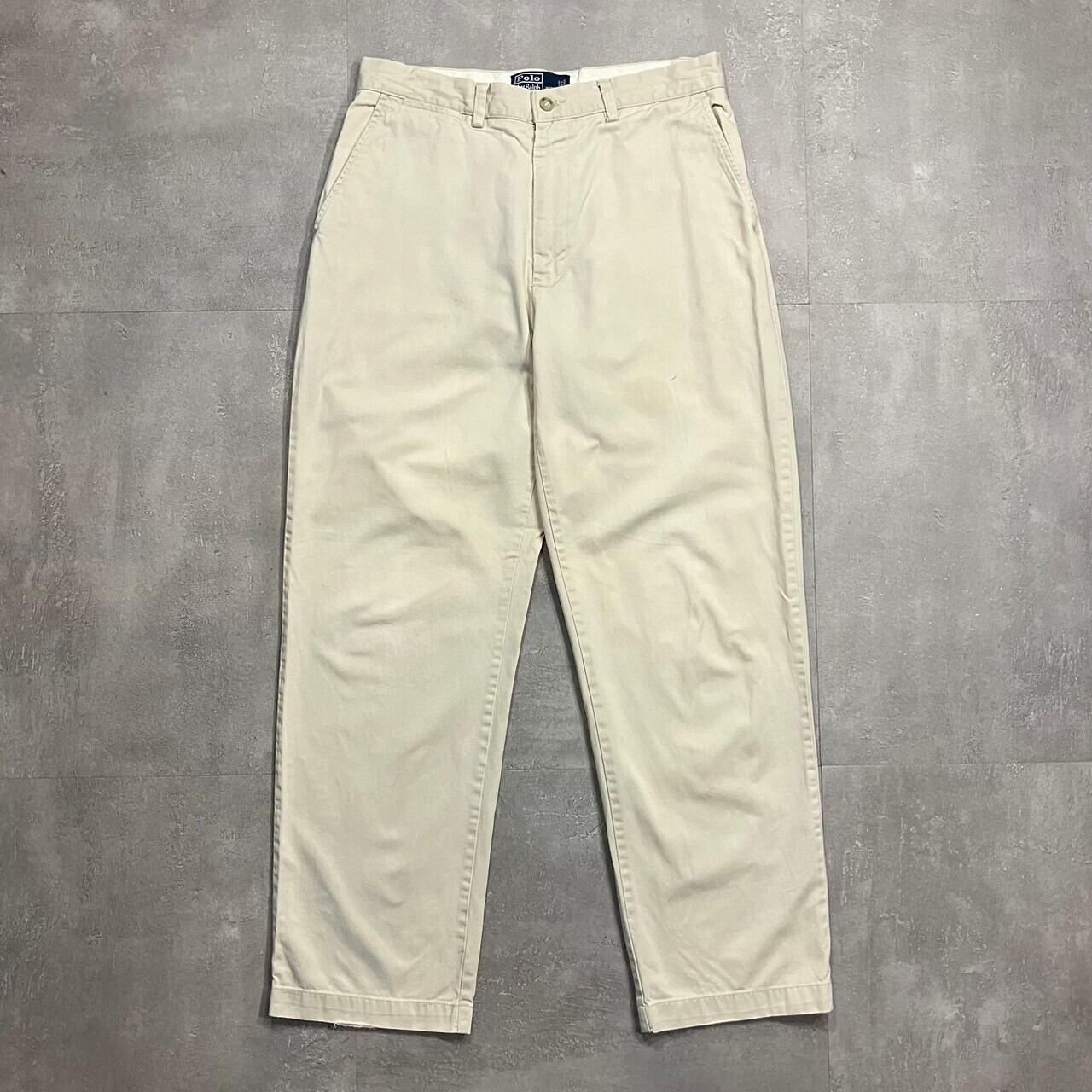 《実寸W32L29》POLO RALPH LAUREN ポロラルフローレン テーパード チノパンツ no.3859