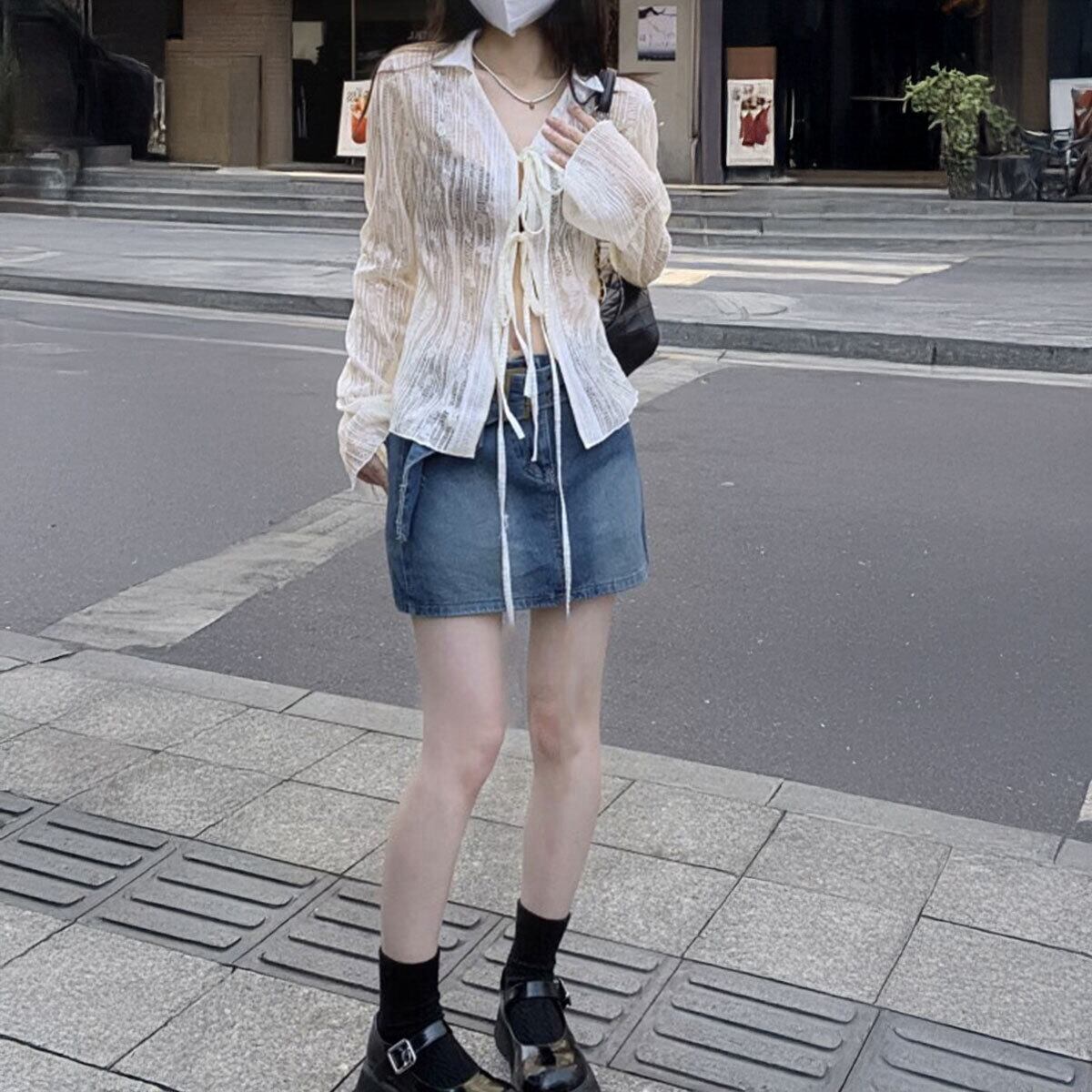 カーディガン 長袖 透け感 レディース 春夏 韓国 ボレロ シアーシャツ きれいめ 大人 かわいい おしゃれ カジュアル 羽織り トップス アウター へそ出し UV UV対策 日焼け防止 重ね着 サマーカーディガン 大人可愛い 大人女子