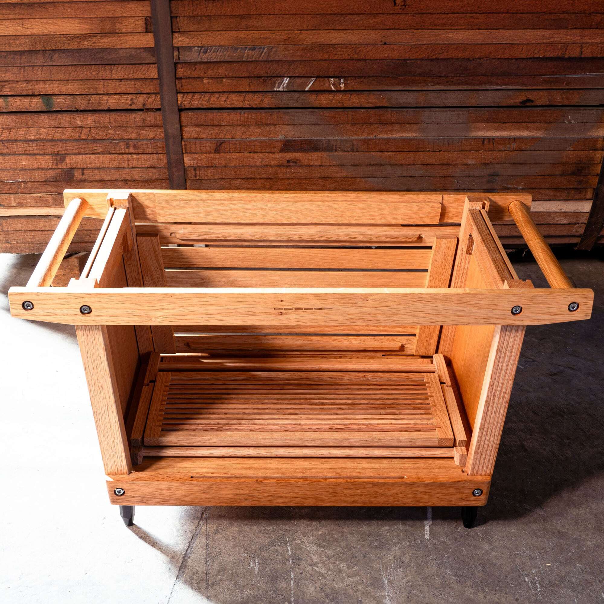 【新品未使用】ikiki フォールディングミニラックオーク IKIKI フォールディングミニラック【オーク】 | one4