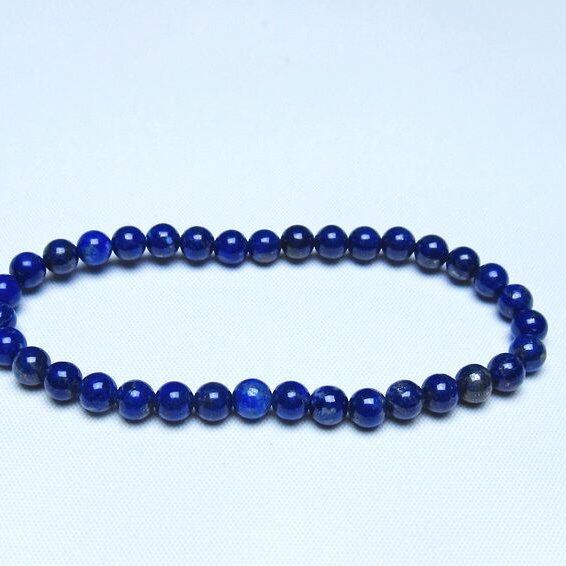 ラピスラズリ ブレスレット 5mm 一点物 メール便可 [M便 1/10] 111-48422