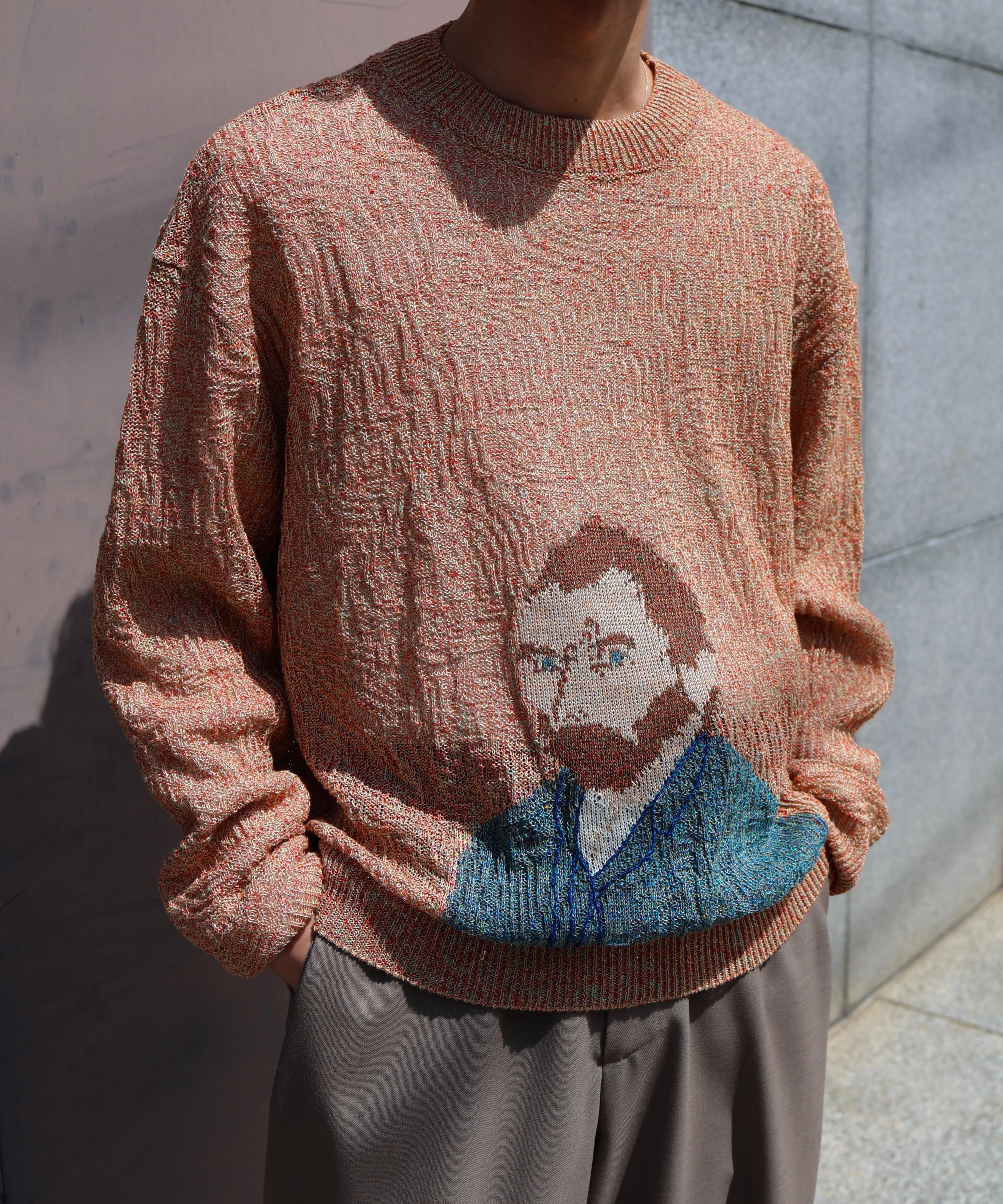 Kota Gushiken / KGSS26-K06 WAVY LINEN VAN GOGH (ORANGE