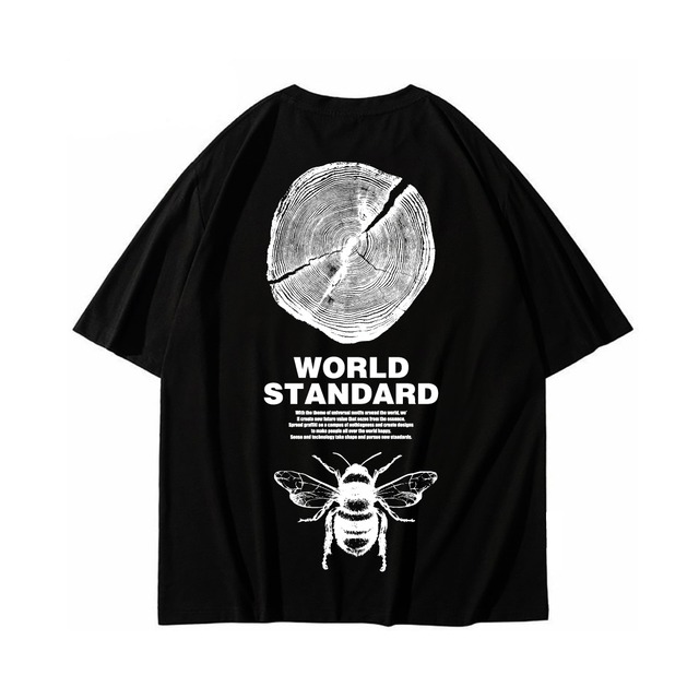 WORLD STANDARD/クルーネックプリントTシャツ/WSHT-050