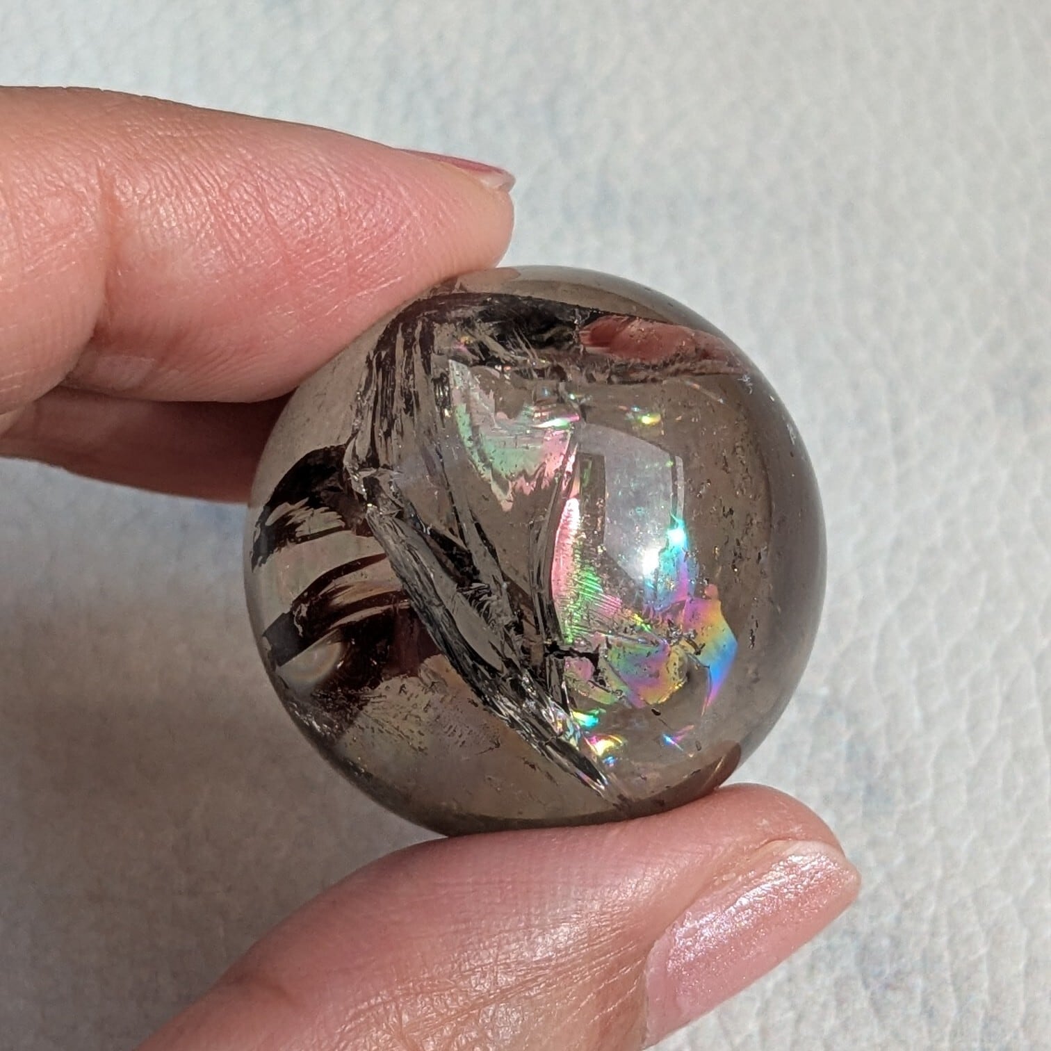 アイリススモーキークォーツ スフィア 約27mm | iris imrama stone
