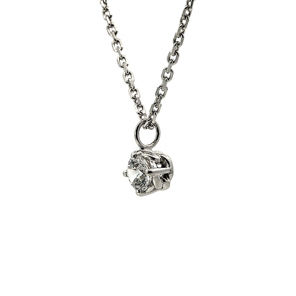 【一粒ネックレス】SV925 ネックレス 0.3ct ネックレス 4本爪 ソリティア ネックレス モアサナイト ネックレス ダイヤモンド ネックレス シルバーネックレス
