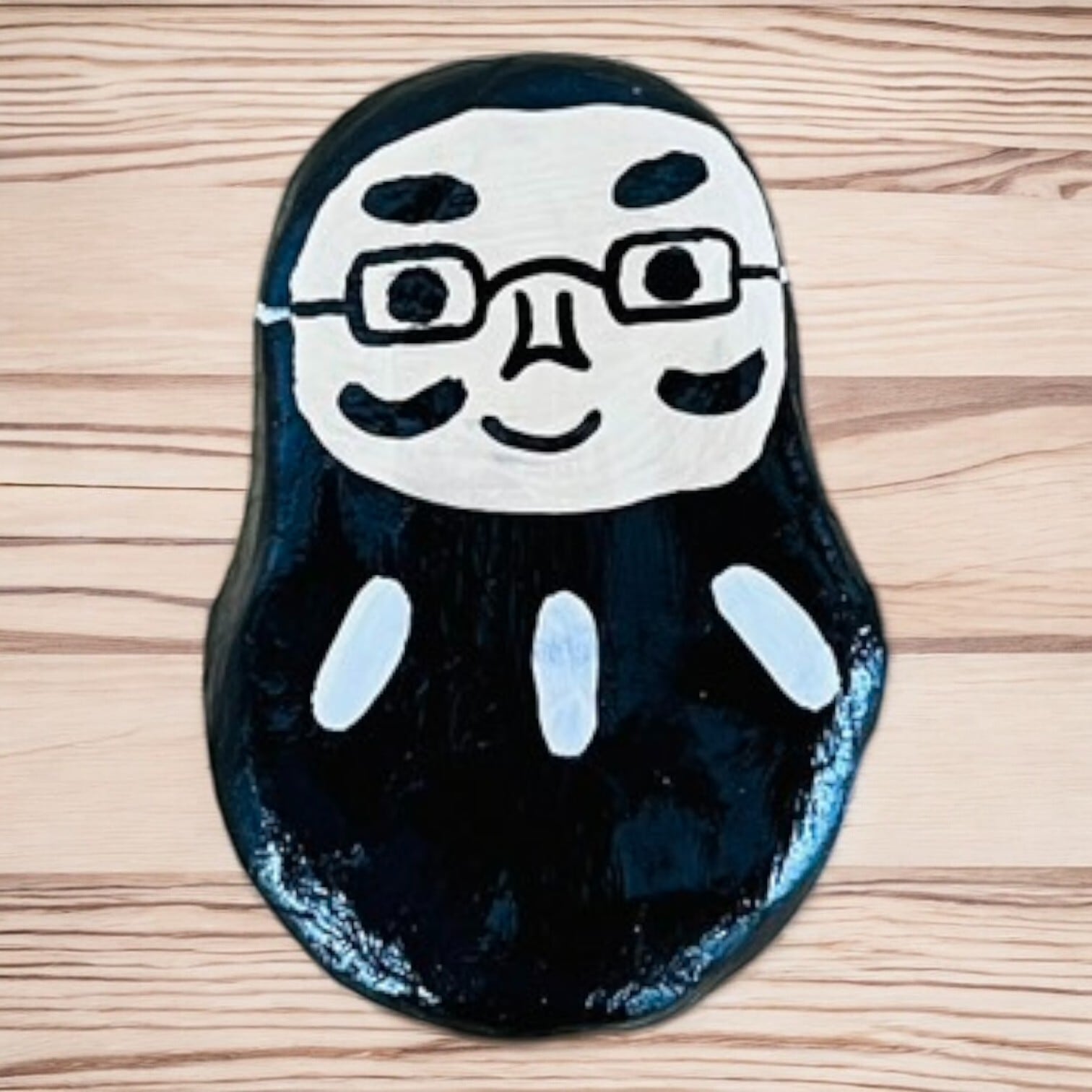 井上陽太 ハッピーカラーだるまのカラフルキャンバス 手描き・原画です