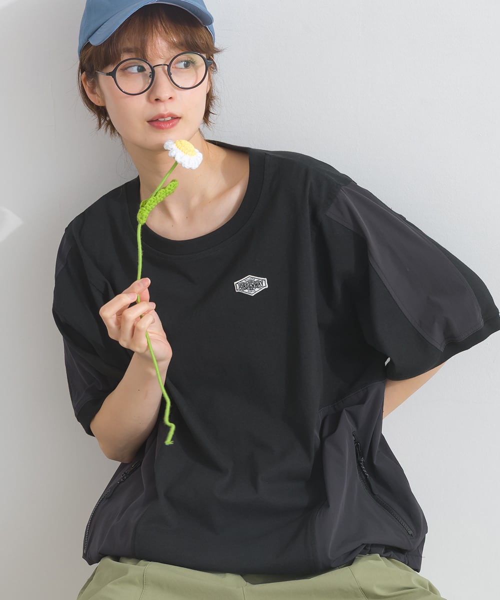 ぼりり K261105 ナイロン切替ドロストプルオーバー / Nylon Panel Drawstring