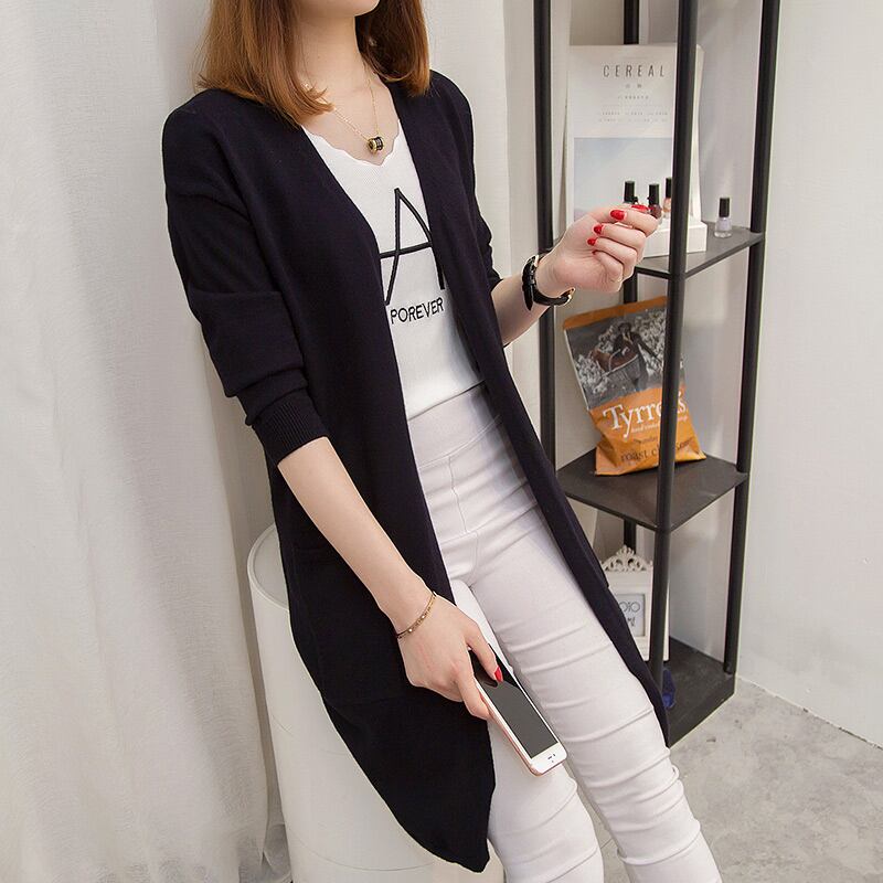 ニットカーディガン アウター セーター ロング丈コート レディースファション ゆったり 着痩せ エレガント 代 30代 40代 50代 韓国風 カジュアル 合わせやすい 長袖 ブラック グリーン ピンク ブルー グレー S M L Ll Elegant