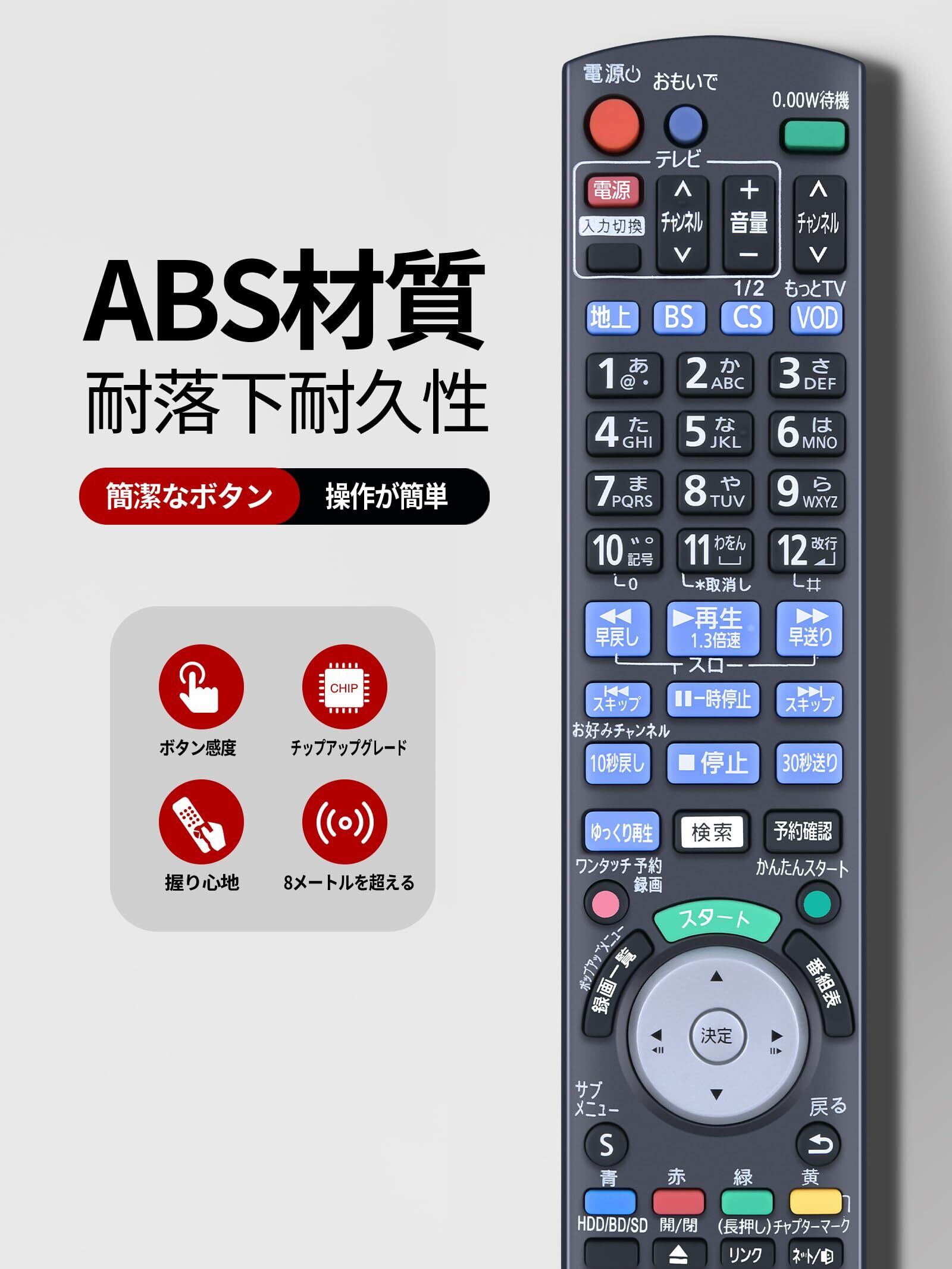 2025最新】ブルーレイレコーダーリモコン N2QAYB000036 for 2025最新】ブルーレイレコーダーリモコン N2QAYB000036 for