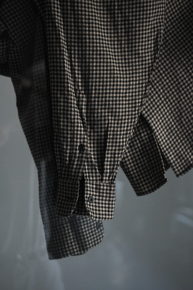 BAUTH / COTTON WOOL CHECK SHIRTS (BEIGE CHECK)