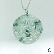 Horse Carving 翡翠ネックレス A貨翡翠 jd_ne1299
