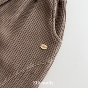 【取寄/韓国直送】Elly molly キングワッフルジョガーパンツ｜秋服｜韓国子供服｜26/AT