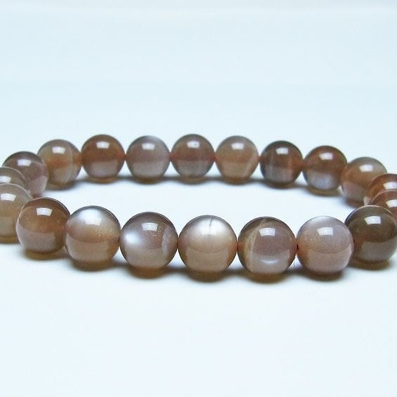 オレンジムーンストーン ブレスレット 10mm 一点物 メール便可 [M便 1/10] 111-48599