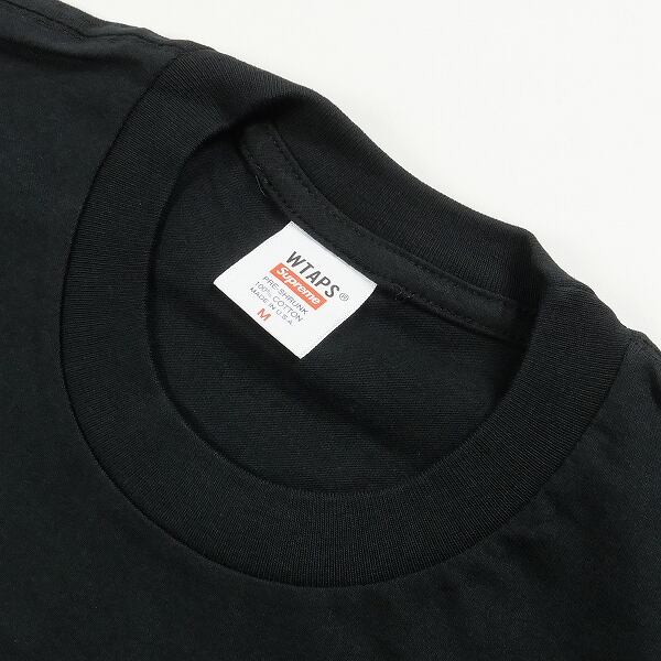 Supreme × WTAPS  Tシャツ  黒色　Mサイズ