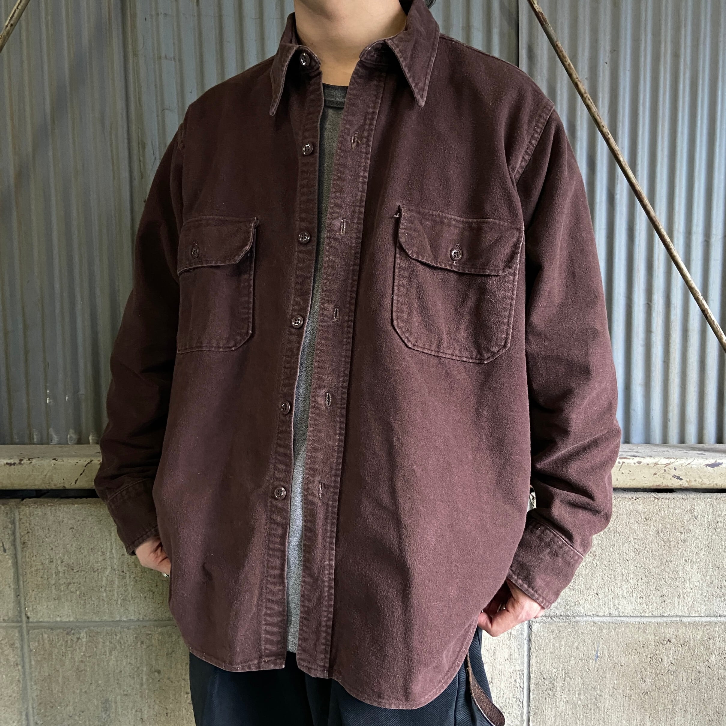 WoolRich 70s シャモアクロスシャツ