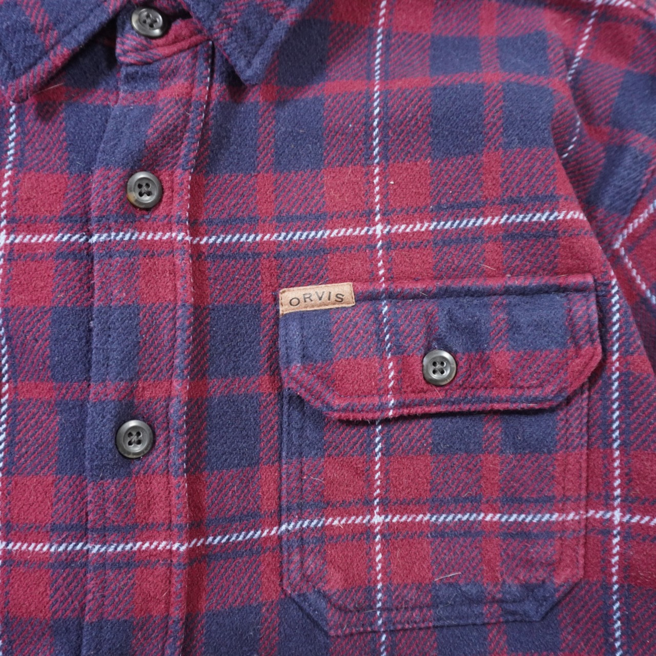 ORVIS heavy flannel shirt XL 古着 - 6