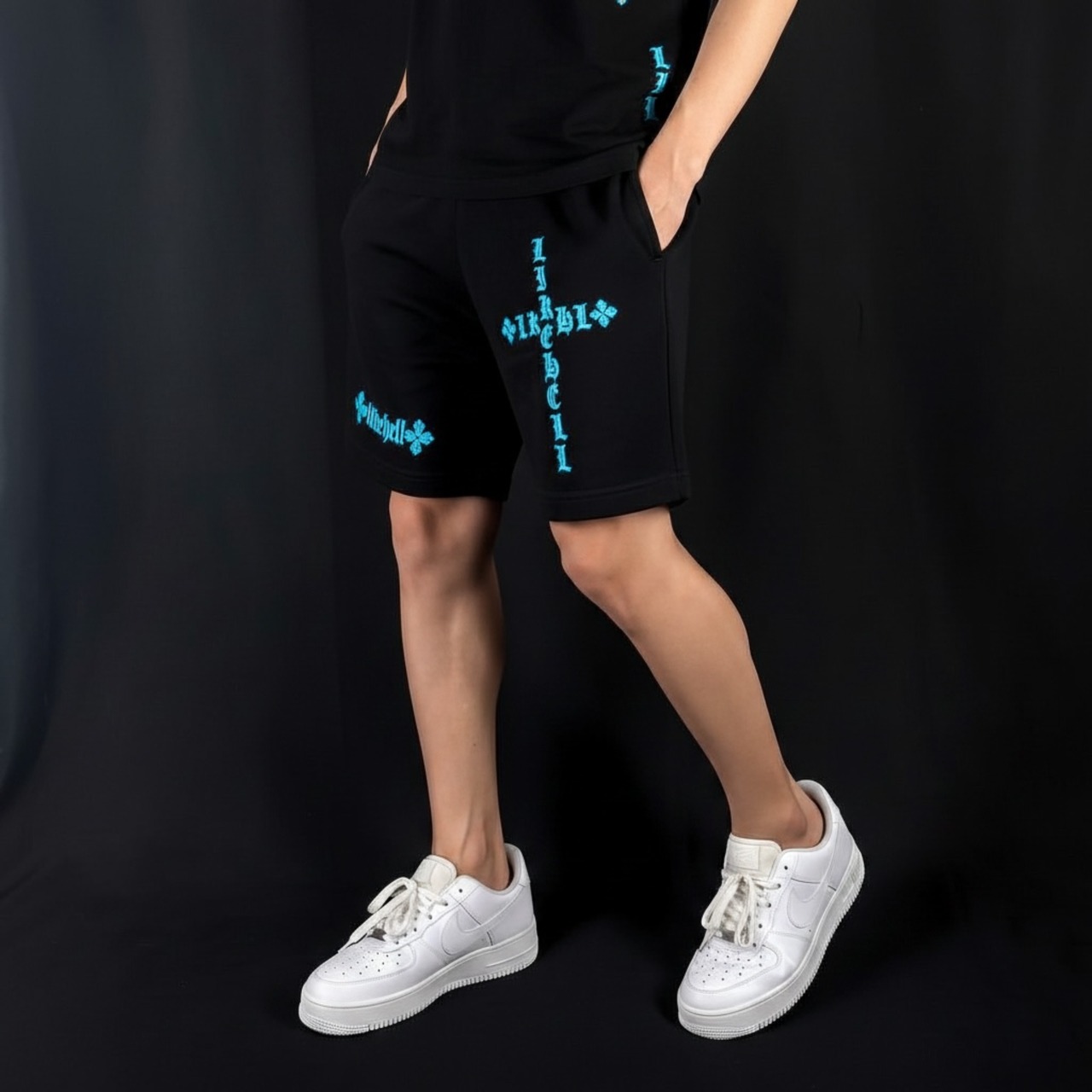 4COLOR/ELDOLADO light weight cross icon sweat setup対象 - 3