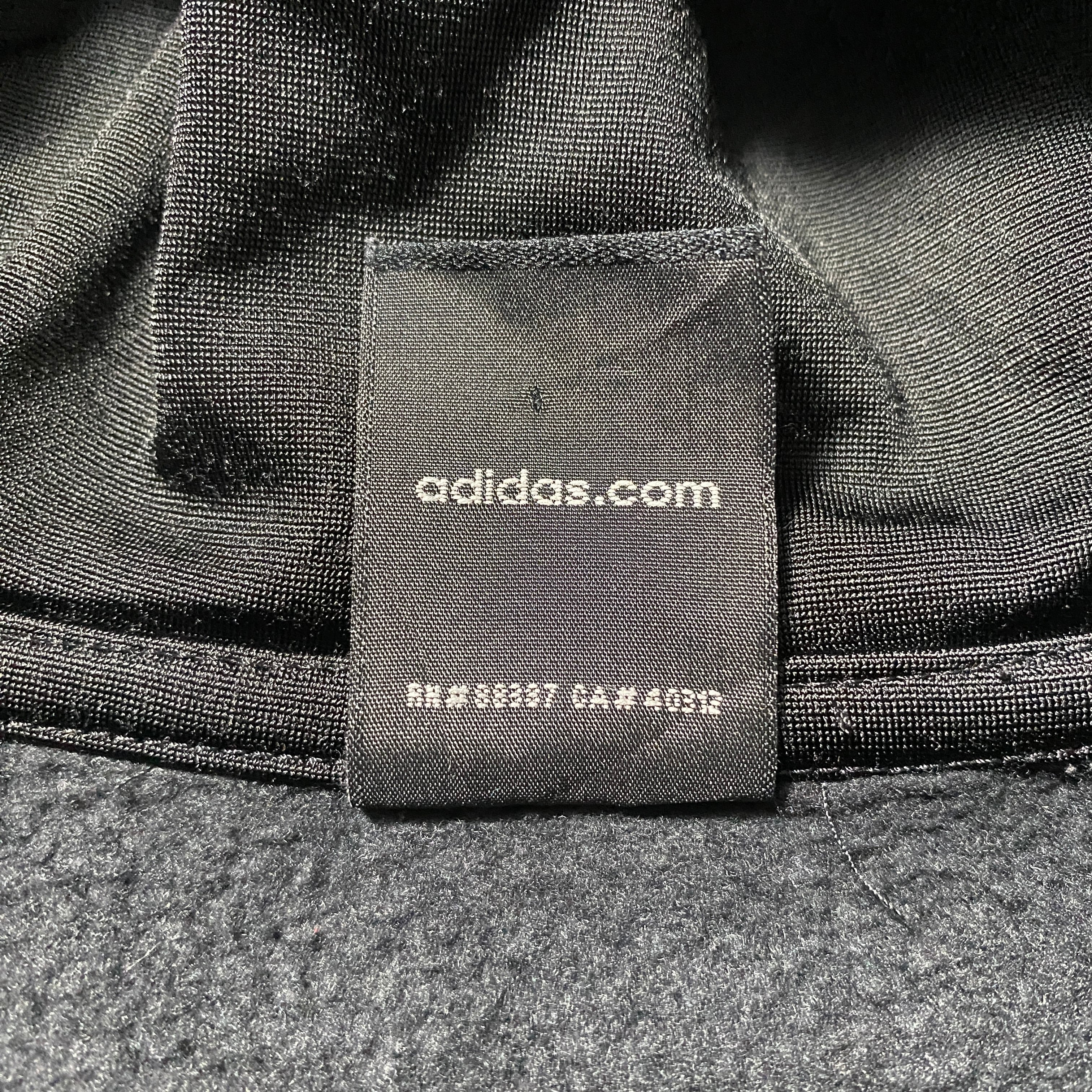 00's adidas アディダス 刺繍パフォーマンスロゴ US.XLサイズ ブラック