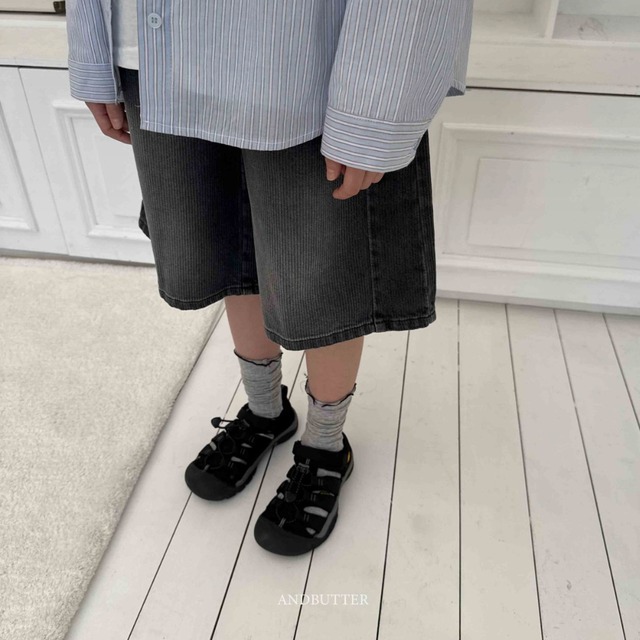 《送料無料》予約:ラインバミューダデニム【ANDBUTTER】