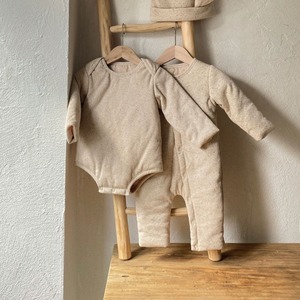 【冬作】ウサギ帽付オールーインワンORロンパース　全3色