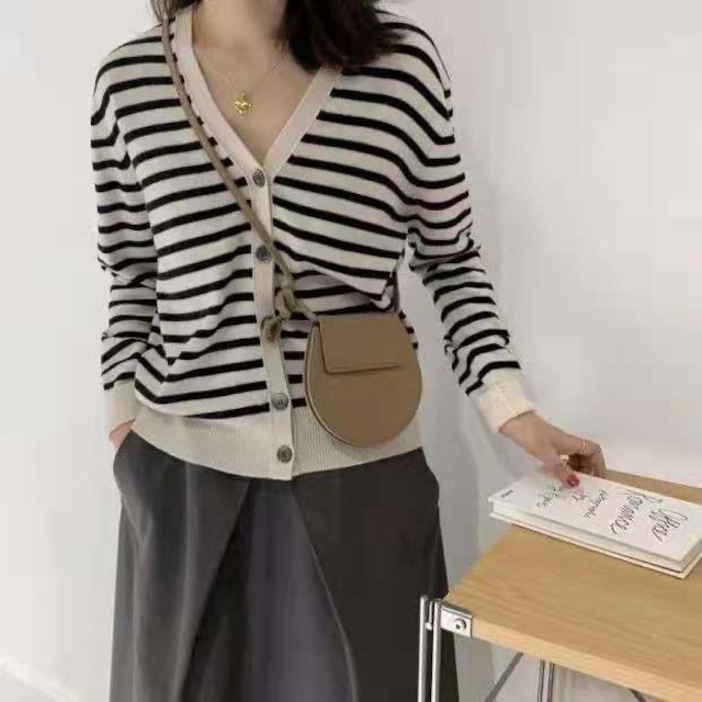 border knit cardigan  102162