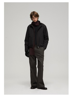 DECESOLO 26AW 3Mシンサレート マルチマテリアル ショート中綿ジャケット
