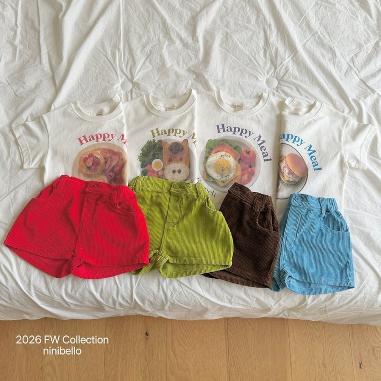 韓国子供服 / ninibello / Happy Meal T-shirt/ 半袖Tシャツ *XS~XXL*