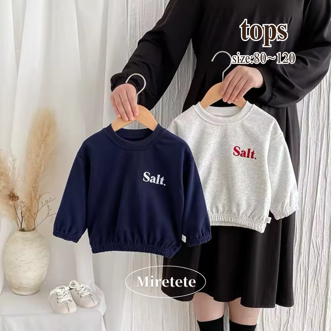 【取寄】1枚は持っておきたい!シンプルsalt刺繍スウェット