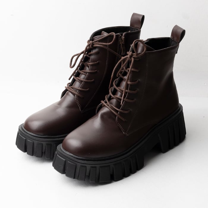 値下げしました☆DGレースブーツ 厚底レースアップブーツ(145-1587)[505A] | attagirl