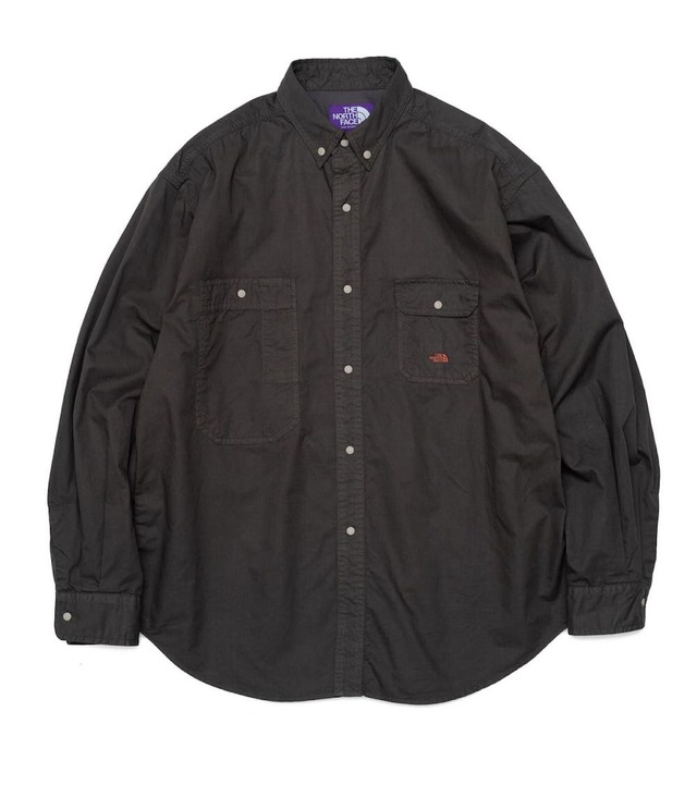 THE NORTH FACE PURPLE LABEL Lightweight Twill B.D. Work Shirt NT3202N CH(CHARCOAL)