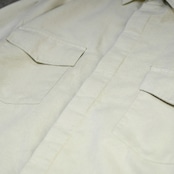 GEGRGE fake suede shirt cream