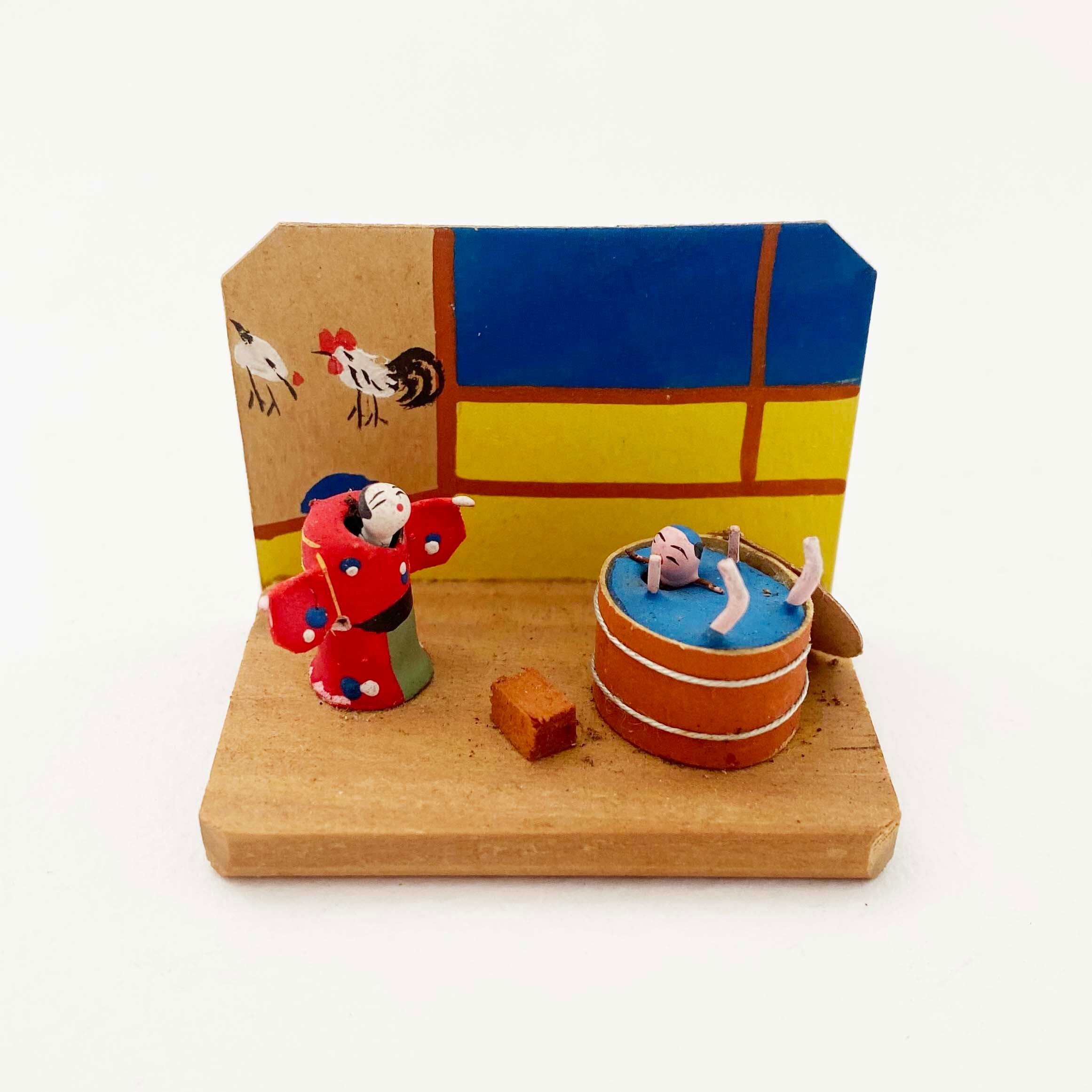 豆玩具「風呂屋」下駄なし裸足