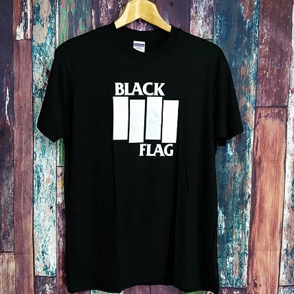 BLACK FLAG ブラック・フラッグ 半袖黒色 Tシャツ 選べる6サイズ S,M,L