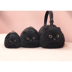 闇黒子猫　Sサイズ　〜魔女の使い魔バッグ〜M23579
