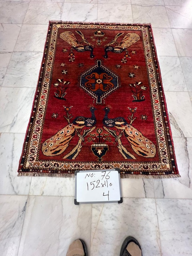 絨毯クエスト66【No.76】Tribal Rug　トライバルラグ  ※現在、こちらの商品はイランに置いてあります。ご希望の方は先ずは在庫のご確認をお願いします。