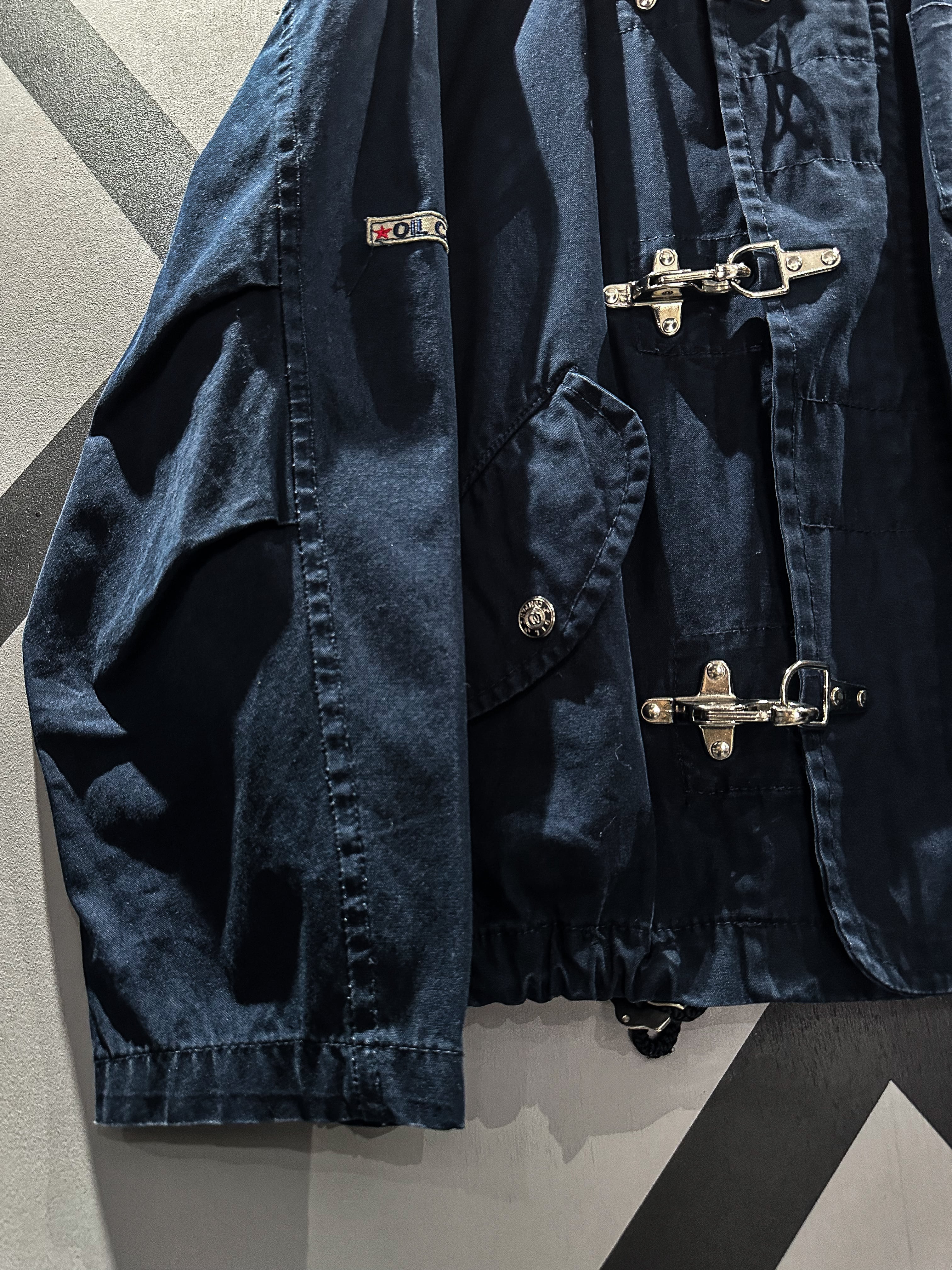 X VINTAGE】Fireman Buckle Gimmick Vintage Short Jacket | Caka(カカ 