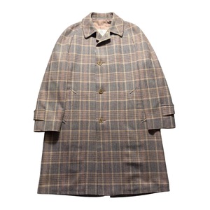 vintage AQUASCUTUM glen check wool balmacaan coat