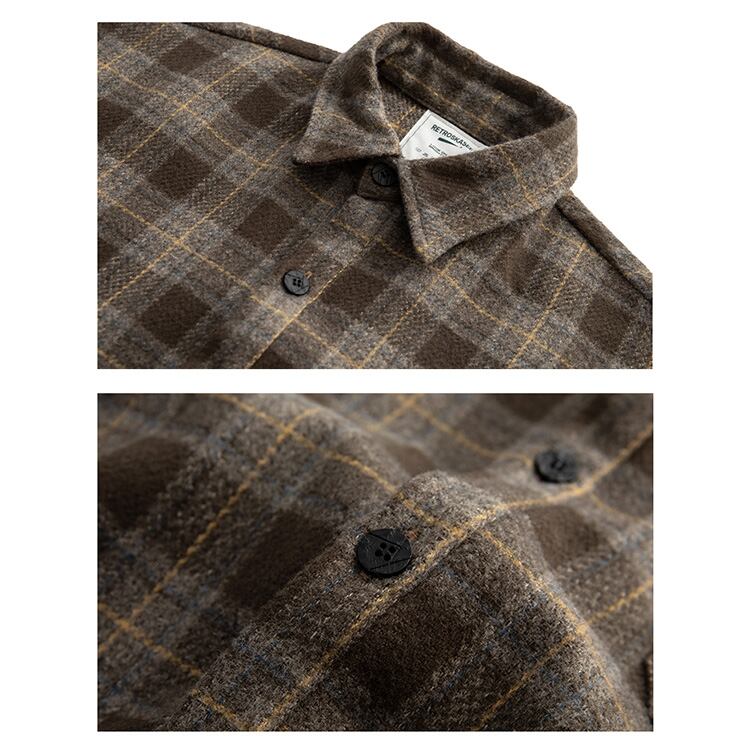★BRUSHED CHIC WARM CHECK SHIRT　　　32253