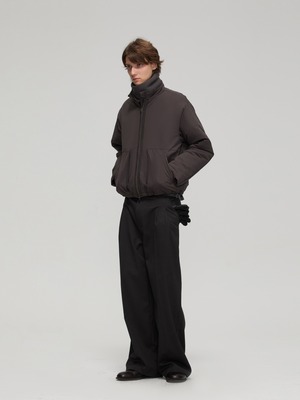 DECESOLO 26AW 3Mシンサレート マルチマテリアル ショート中綿ジャケット