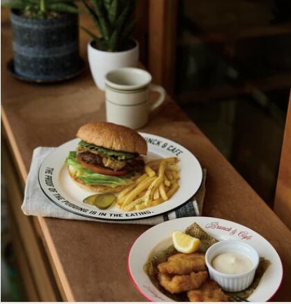 Brunk＆Cafe プレートM　【カフェ　食器　うつわ　おしゃれ　レンジ対応】 [サイズ: M]