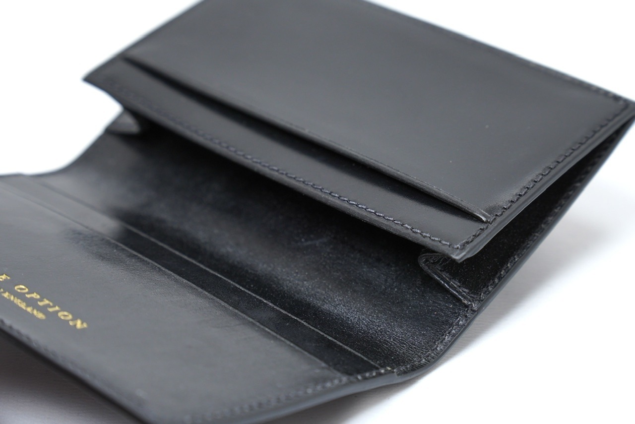 【SOLE OPTION】 Pulteney / Business Card Holder / BLACK（Bridle）