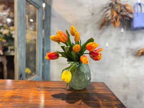 おまかせオレンジ✖イエローチューリップ10本