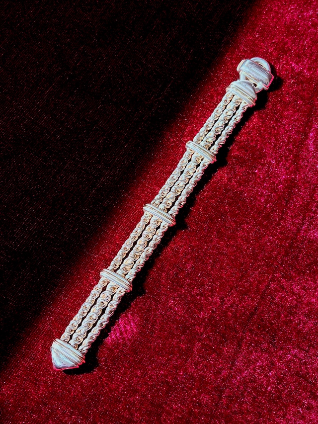 14K Accent Multi Twist Rope Bracelet -GUCCI-