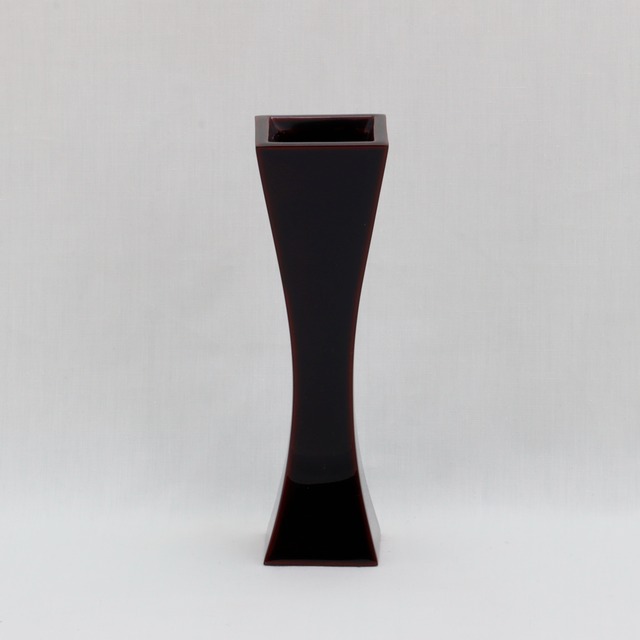 920-1 輪島塗 花器／キャンドル立／溜塗／呂色無地