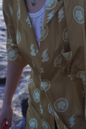 COME ON  RAYON SHIRTS    BLUEGRAY